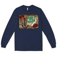 Navy blame it all on my roots Long Sleeve Tee - RanaPortraitStore