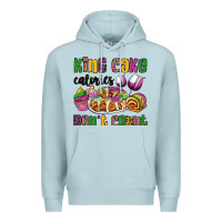 Blue Mist king cake calories don't count mardi gras Premium Hoodie - OliviaCreatesArt