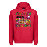 Cardinal king cake calories don't count mardi gras Premium Hoodie - OliviaCreatesArt
