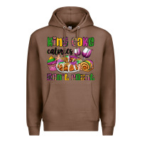 Chestnut king cake calories don't count mardi gras Premium Hoodie - OliviaCreatesArt