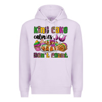 Lilac king cake calories don't count mardi gras Premium Hoodie - OliviaCreatesArt