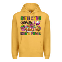 Mustard king cake calories don't count mardi gras Premium Hoodie - OliviaCreatesArt