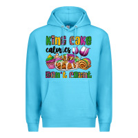 Ocean Blue king cake calories don't count mardi gras Premium Hoodie - OliviaCreatesArt