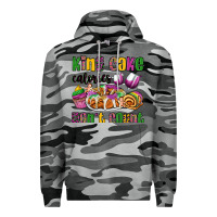 Slate Camo king cake calories don't count mardi gras Premium Hoodie - OliviaCreatesArt
