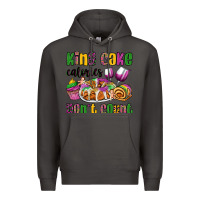 Smoke king cake calories don't count mardi gras Premium Hoodie - OliviaCreatesArt