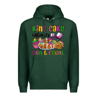 Sports Green king cake calories don't count mardi gras Premium Hoodie - OliviaCreatesArt