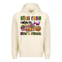 Tofu king cake calories don't count mardi gras Premium Hoodie - OliviaCreatesArt