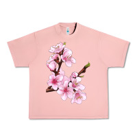 Salmon Peach Blossom Illustrations Urban Heavy Tee - LillyAllenDesigns