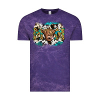 Cloud Purple highland cow mom Vintage Tee - JahusDesignShop