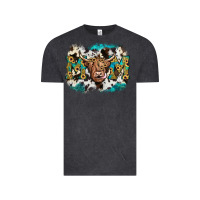 Vintage Black highland cow mom Vintage Tee - JahusDesignShop