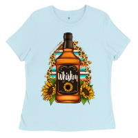 Baby Blue whiskey bottle Ladies Tee - Jasminsmagicworld