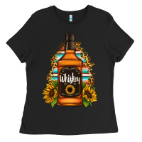 Black whiskey bottle Ladies Tee - Jasminsmagicworld
