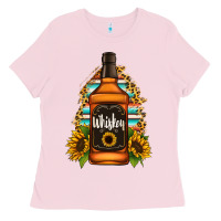 Bubblegum Pink whiskey bottle Ladies Tee - Jasminsmagicworld