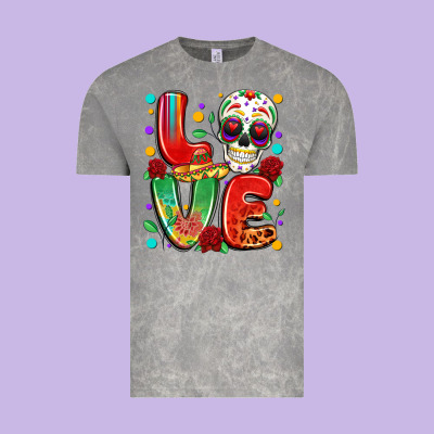 Cinco De Mayo Love Vintage Tee Designed By Lillyallendesigns