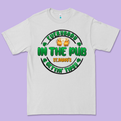 Everybody In The Pub Getting Tipsy Premium Tee Designed By Maliassmallbusiness