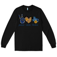 Black Peace Love Texas Long Sleeve Tee - Bettercallsaul