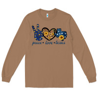 Toasted Coconut Peace Love Texas Long Sleeve Tee - Bettercallsaul