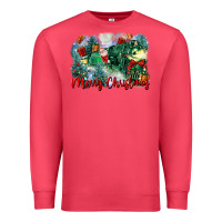 Cardinal merry christmas santa polar express Premium Sweatshirt - FaDigitalArtStudio