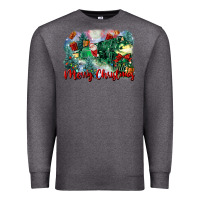Charcoal Heather merry christmas santa polar express Premium Sweatshirt - FaDigitalArtStudio