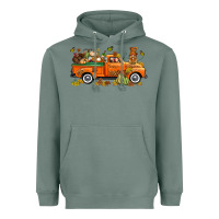 Sage thanksgiving truck with gnome bbs Heavyweight Hoodie - BundleAndBundleShop