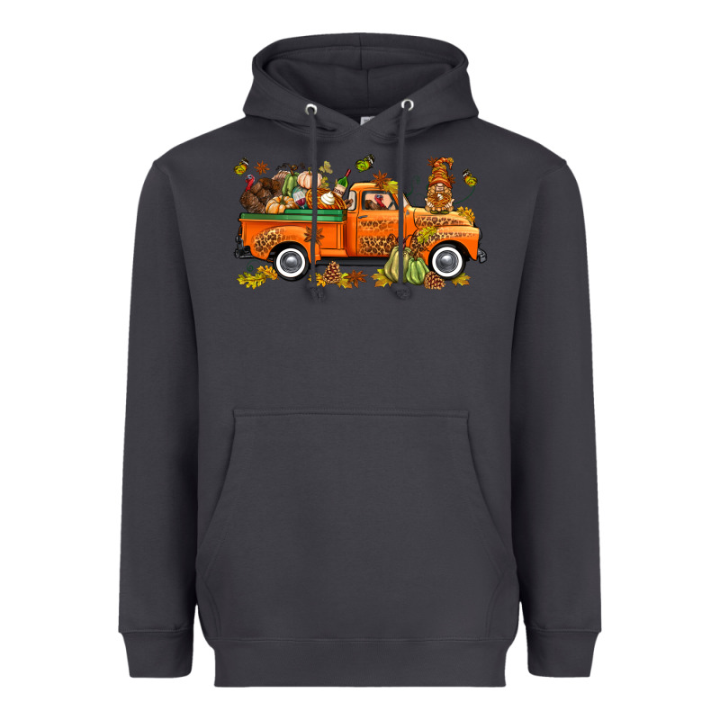 Thanksgiving Truck With Gnome Bbs Heavyweight Hoodie by BundleAndBundleShop | Teevron
