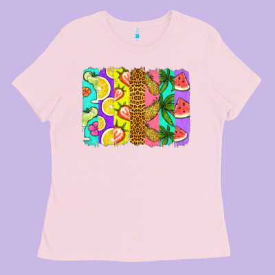 Summer Brushstroke Ladies Tee Designed By Jasminsmagicworld