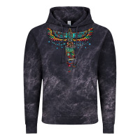 Cloud Black aztec serape thunderbird Vintage Hoodie - RanaPortraitStore