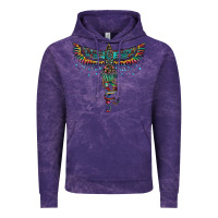 Cloud Purple aztec serape thunderbird Vintage Hoodie - RanaPortraitStore