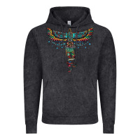 Vintage Black aztec serape thunderbird Vintage Hoodie - RanaPortraitStore