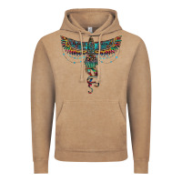 Vintage Coffee aztec serape thunderbird Vintage Hoodie - RanaPortraitStore