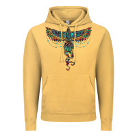 Vintage Mustard aztec serape thunderbird Vintage Hoodie - RanaPortraitStore