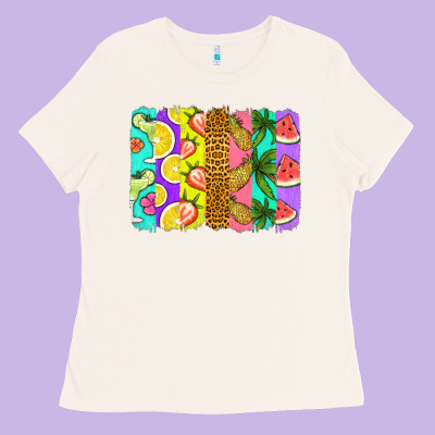 Summer Brushstroke Ladies Tee Designed By Jasminsmagicworld