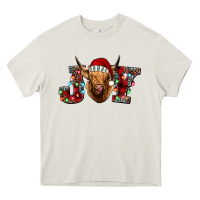 Cream joy highland cow Heavy Core Tee - Jasminsmagicworld