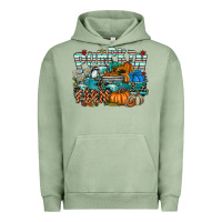 Pigment Oil Green pumpkin farm Urban Hoodie - SublimationCraftShop