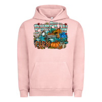 Pigment Salmon pumpkin farm Urban Hoodie - SublimationCraftShop