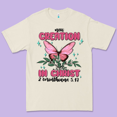 New Creation In Christ 2 Corinthians5.17 Premium Tee Designed By Maliassmallbusiness