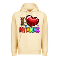 Pina Colada i love my moms Premium Hoodie - OliviaCreatesArt