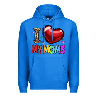 True Royal i love my moms Premium Hoodie - OliviaCreatesArt
