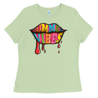 Matcha summer vibes lips Ladies Tee - Jasminsmagicworld