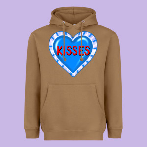 Valentine's Day Hearts Heavyweight Hoodie Designed By Fadigitalartstudio