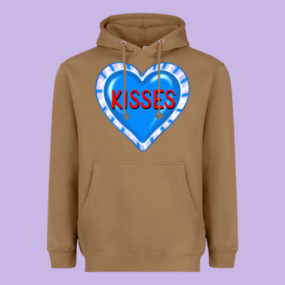 Valentine's Day Hearts Heavyweight Hoodie Designed By Fadigitalartstudio