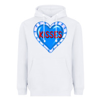 White valentine's day hearts Heavyweight Hoodie - FaDigitalArtStudio