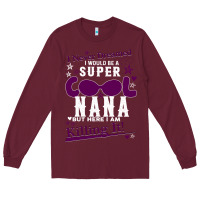 Burgundy Crazy Sisters Make The Best Aunts Long Sleeve Tee - Bettercallsaul