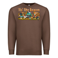 Chestnut thanksgiving tis' the season with trucks bbs Premium Sweatshirt - BundleAndBundleShop