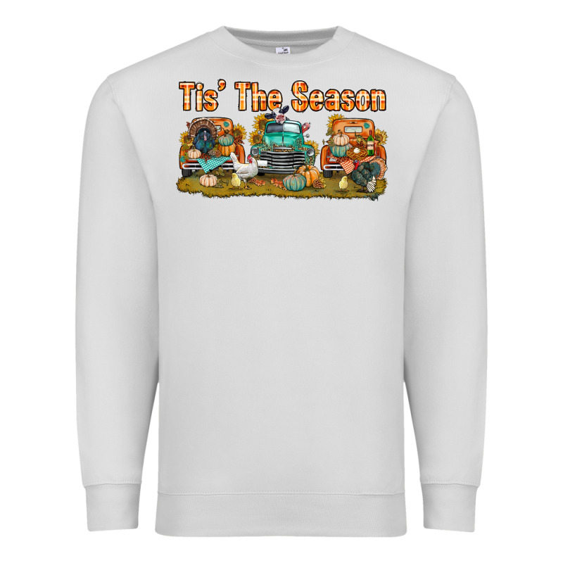 Thanksgiving Tis' The Season With Trucks Bbs Premium Sweatshirt by BundleAndBundleShop | Teevron