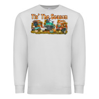 Dove Grey thanksgiving tis' the season with trucks bbs Premium Sweatshirt - BundleAndBundleShop