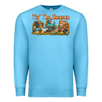Ocean Blue thanksgiving tis' the season with trucks bbs Premium Sweatshirt - BundleAndBundleShop