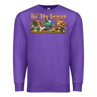 Purple thanksgiving tis' the season with trucks bbs Premium Sweatshirt - BundleAndBundleShop