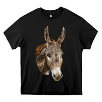 Black Andalusian Donkey Face Heavy Core Tee - LillyAllenDesigns