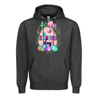 Charcoal Heather Easter Day Zipper Hoodie - CowGirlArtShop